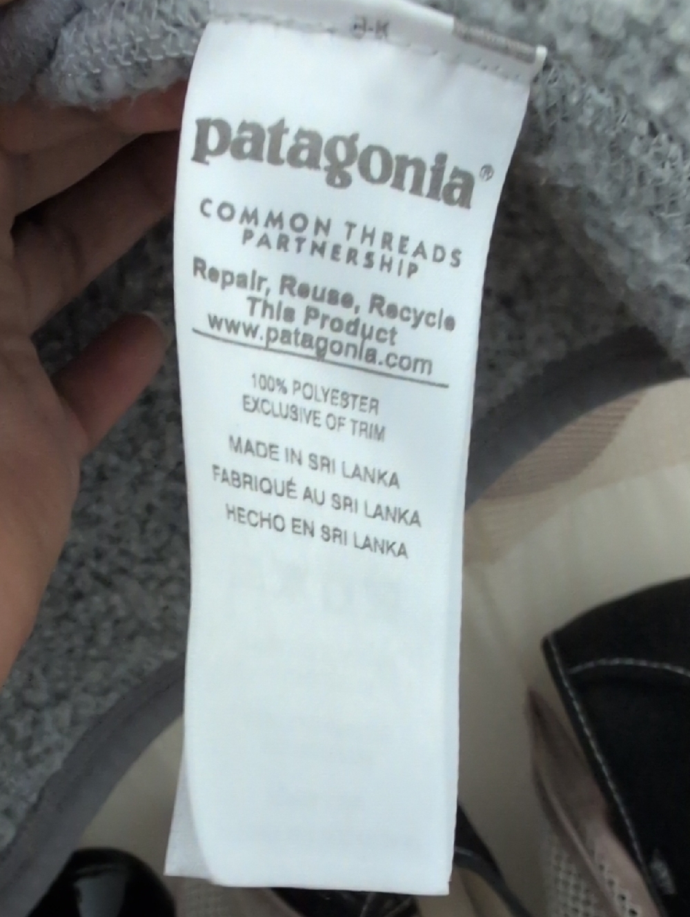 Patagonia Gray Full-Zip Fleece Vest - Picture 3 of 3
